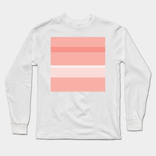 A sensational adaptation of Very Light Pink, Pale Pink, Melon (Crayola) and Vivid Tangerine stripes. Long Sleeve T-Shirt